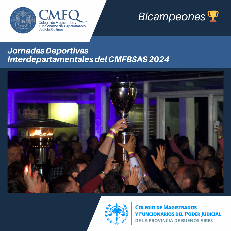 Quilmes BICAMPEÓN de las Jornadas Deportivas Interdepartamentales del CMFBSAS 